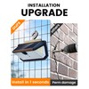 LUHLEE 526LEDs Solar Outdoor Lights Hanging on Fence 6000K Solar