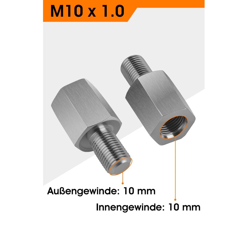 Bicycle Axle Adapter M10 | Bicycle Trailer Adapter for Thru