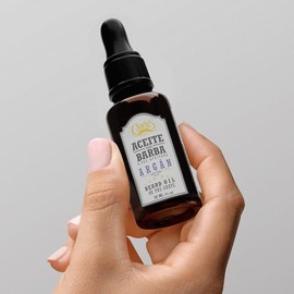Charle's - Aceite Premium Hidratante Para Barba y Bigote con Argán | 30ml | Fácil Absorción - Elaborado con Ingredientes Naturales - Aceite de Jojoba 
