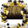 WOLADA Gold Backdrop Black and Gold Backdrop Glitter Backdrop Gold