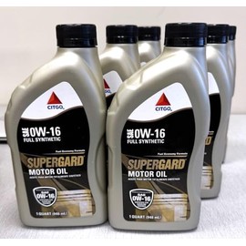 CITGO Supergard Synthetic Motor Oil 0W-16-6/1 Quarts, 620858001182