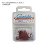 Gamakatsu Hook Treble 13R Size 8 Drilling Red
