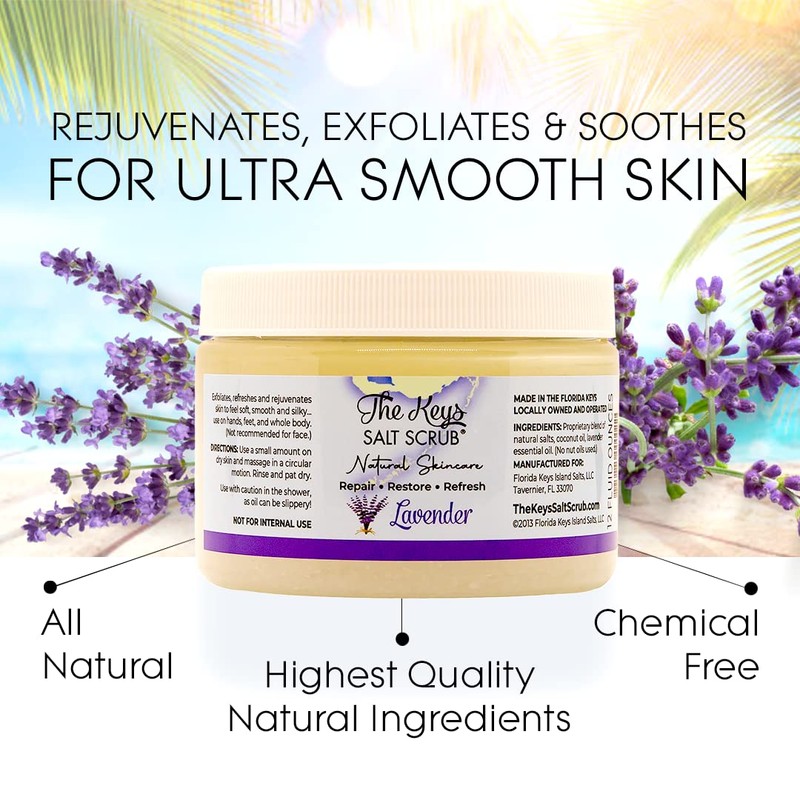The Keys Salt Scrub -Sea Salt Scrub - Exfoliating Body