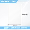 sourcing map 200 Pcs Photocard Sleeves, 56 x 88mm CPP