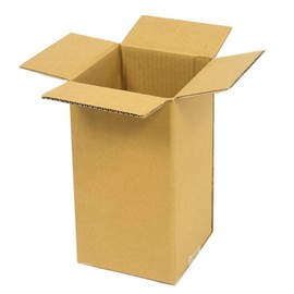 Cardboard One Cardboard (Corrugated Box) Delivery Size 80 [6.9 x 6.9 x Depth 13.0 inches (175 x 175 x 332 mm)] (Pack of 50)