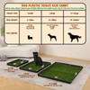 HQ4US 4LEGS Dog Grass Pad with Foldable Dog Litter Box,
