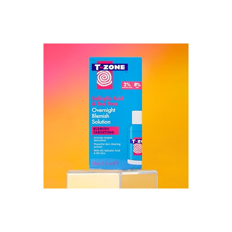 T-Zone Salicylic Acid & Tea Tree Overnight Blemish Solution (30ml)