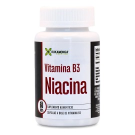 Niacina | 500mg | 60 Cápsulas | Energía Y Metabolismo Sin Sabor