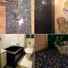 smafusion 11.5sqft Iridescent Black Mosaic Tiles for Bathroom Backsplash, Kitchen