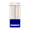 Pharmacist Badge Buddy Vertical w/Height & Weight Conversion Charts (Oversized,