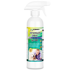 Vet Recommended Dog Detangler Spray & Conditioner (16oz/473ml) – Eliminate Loose Hair, Remove Matts and Rejuvenate Coat, Made from Fresh Natural Extracts of Papaya, Jojoba & Aloe Vera. Made in USA