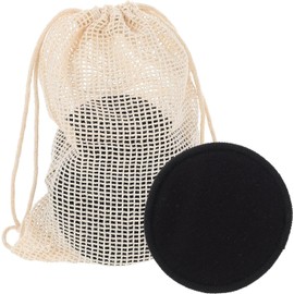 Nuvel Desmaquillante 16 Almohadillas Faciales Reutilizables de Fibra de Bambú, Lavables Limpieza Piel del Rostro