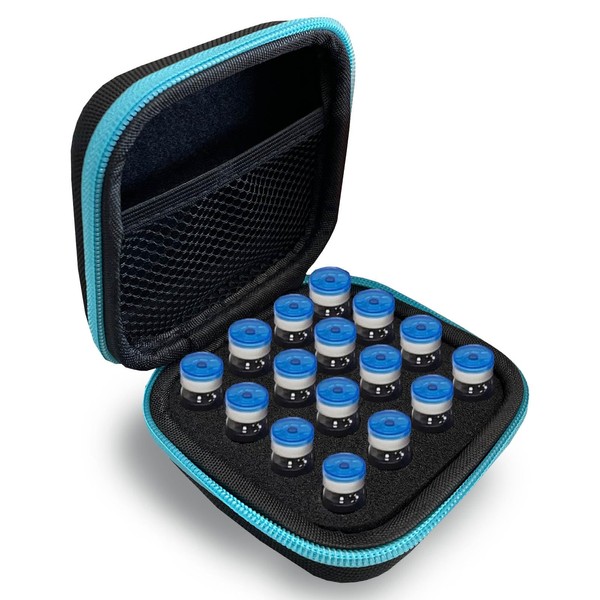 Adoy 16‑Slot Peptide Vial Storage Case – Fits 1–3 ml Vials