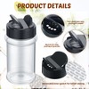 36 Pcs 5.5 oz Plastic Spice Jars with Shaker Lids