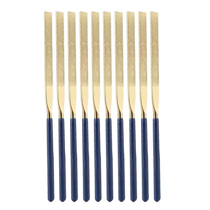 10Pcs High Wear resistant Diamond Flat Files Jewelry Repair Tool
