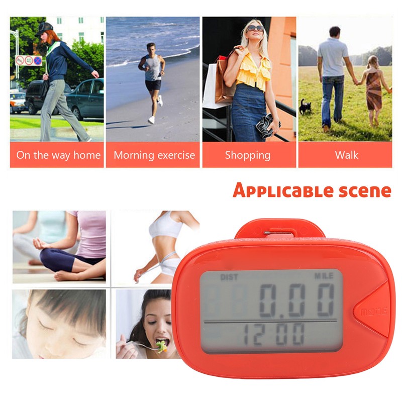 Walking Pedometer Large Digital Display Multifunctional Lightweight Accuracy Memory Step