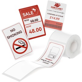 NIIMBOT Red&Black Labels, Refill Sticker Papers Only for B21 Pro 300DPI Label Maker, Dual Color Printing Stickers Good Idea for Schools,Business,Price Tags,Baking(2''x3.15''/50x80mm)