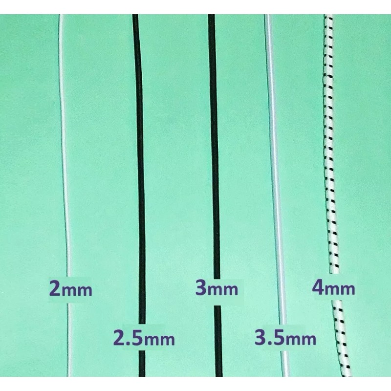 PrillyCharmin RESTRING DOLLS: 3mm (1/8") Stringing cord, Elastic Cord to