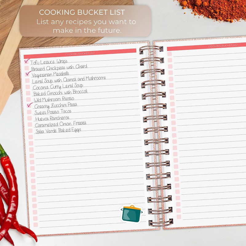 Clever Fox Recipe Book Spiral – Blank Family Cookbook –