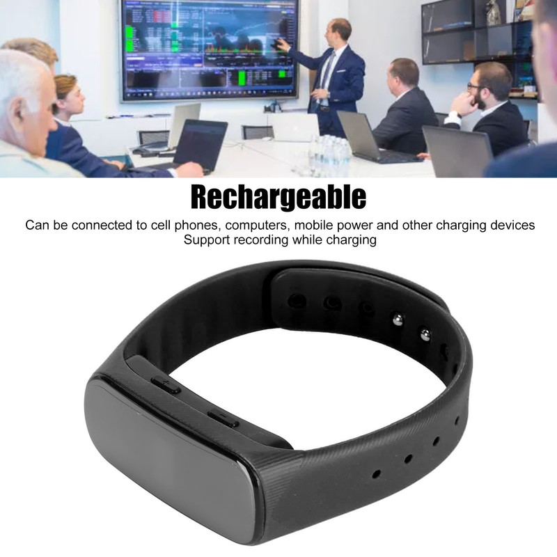 Voice Recorder Watch HD Noise Reduction Voice Activated MP3 Player