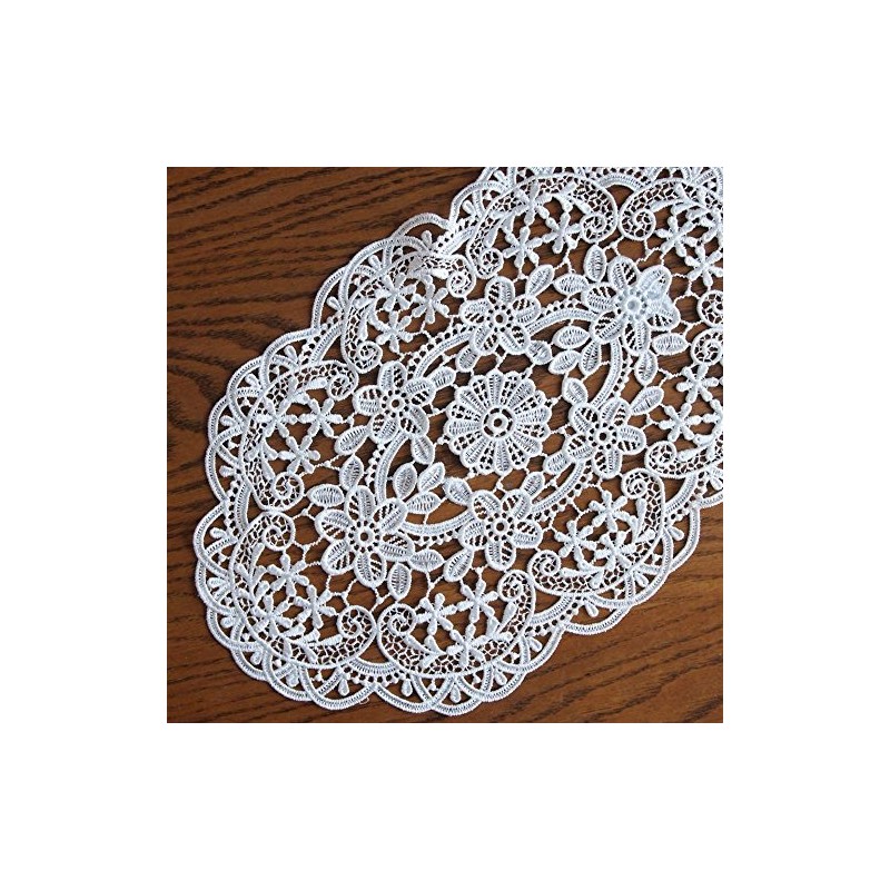 Antique Lace Style Floral Rugs, Country gyupi-rure-su Doilies Oval