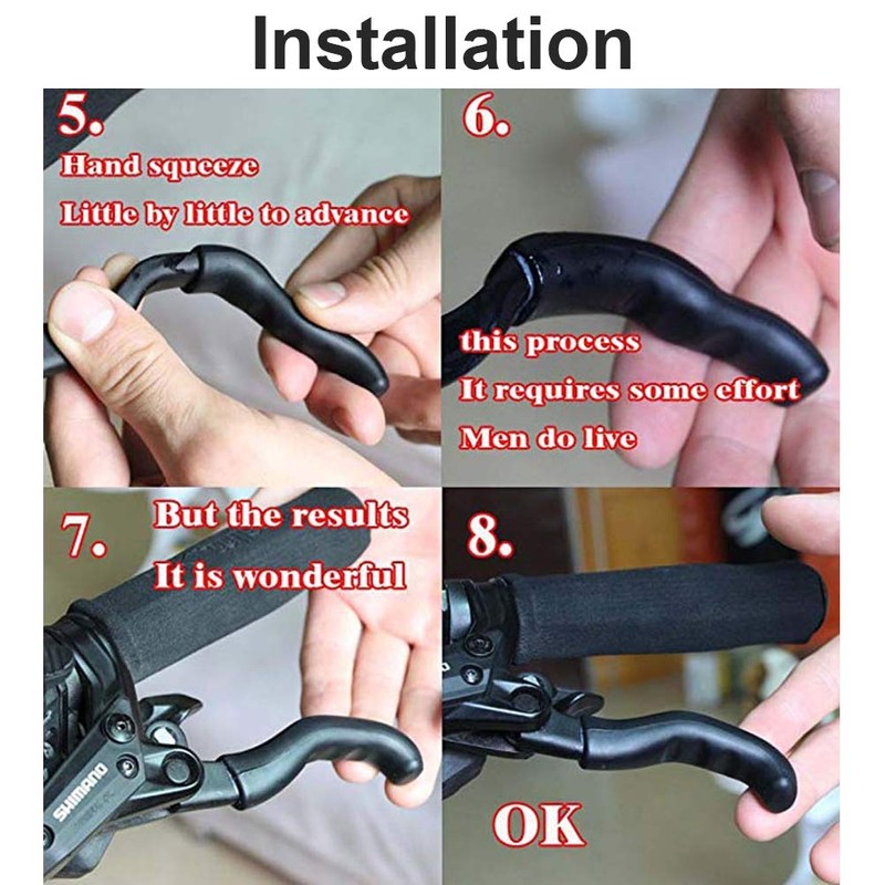 Mantain 2 Pair Bicycle Brake Levers Sleeve Silicone Gel Anti-Slip