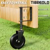 TIBEGOLD 5" Spring Loaded Gate Caster, Heavy Duty Gate Wheel
