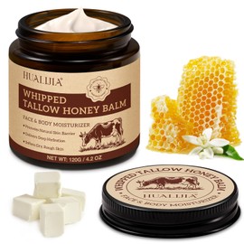 PLOBRT Beef Tallow Skin Care, Tallow Face Cream(120g), Grass Fed Beef Tallow Moisturizer, Deeply Nourishing, for Face Body Dry Skin