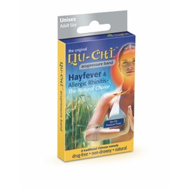 Qu-Chi Acupressure Band - Relief from Hayfever & Allergic Rhinitis - Grey Colour