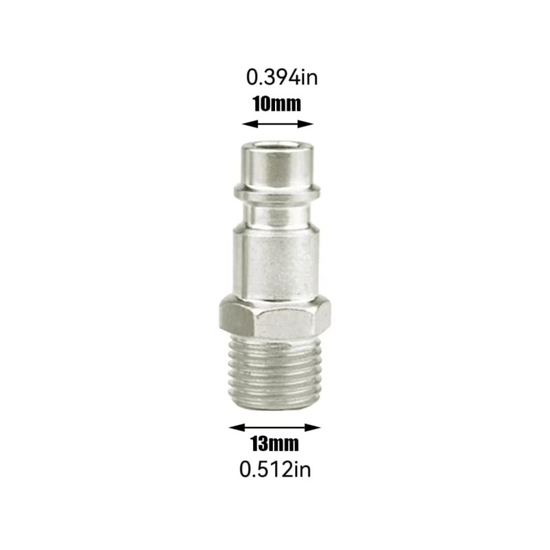 5 Pcs Male Thread Quick Release Connectors Air Line Coupler