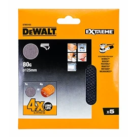 DTM3103 Mesh Sanding Discs 125mm 80G (Pack of 5)
