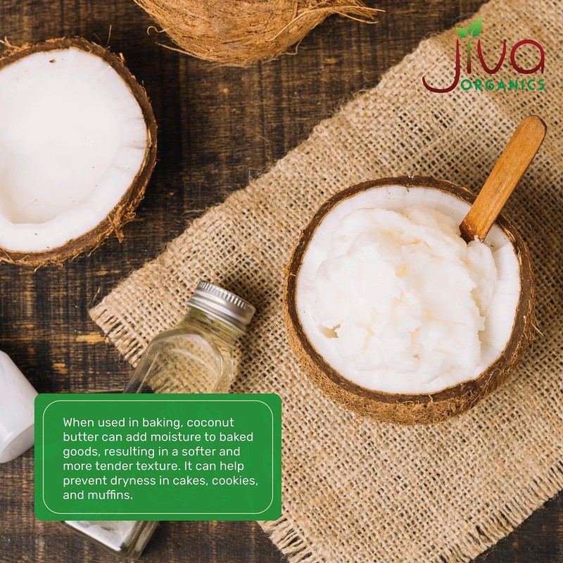 Jiva Organics RAW Organic Coconut Butter 16 Ounce Jar -