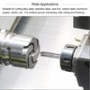 sourcing map Square Nose End Mill, 14mm Cutting Dia Tungsten