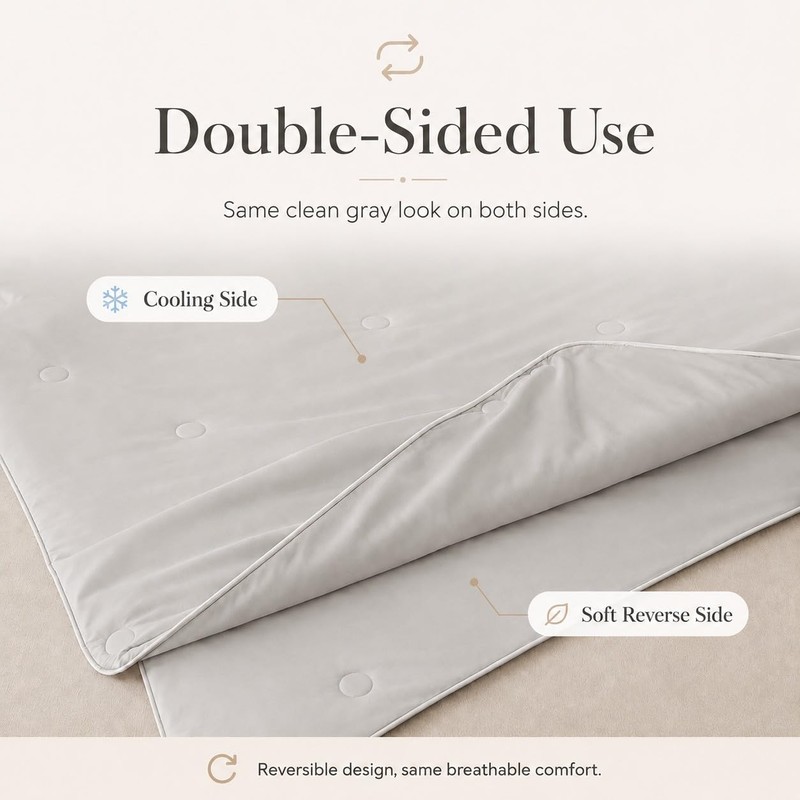 ECOCOTT Cooling Comforter for Hot Sleepers King Size, Q-Max 0.45