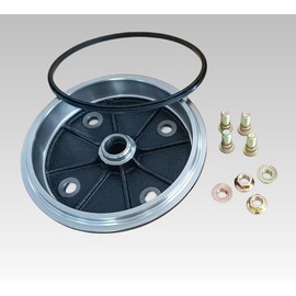 XYUJIE Front Brake Drum Hub 41038-1227 with Seal & Lug Bolts Replacement for 1994-2000 Kawasaki Mule 2010 2020 2030 2500 2510 2520 kaf540 KAF950 UTV