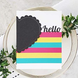 Half Tone Photo Frame Background Metal Cutting Dies for Card Making DIY Scrapbooking Embossing Stencil Die-cuts Template Mould Arts Crafts Stamping Scrapbooking Supplies Photo Album Decor