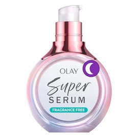 Olay Suero Reparador Súper Nocturno Para Rostro, Tamaño De Prueba - Niacinamida, Péptido, Ácido Salicílico Y Láctico, Glicerina - Antiarrugas, Reducci