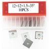 12mm Square Carbide Inserts Cutters Knives Blades 12×12×1.5mm-35°for Woodworking Spiral/Helical
