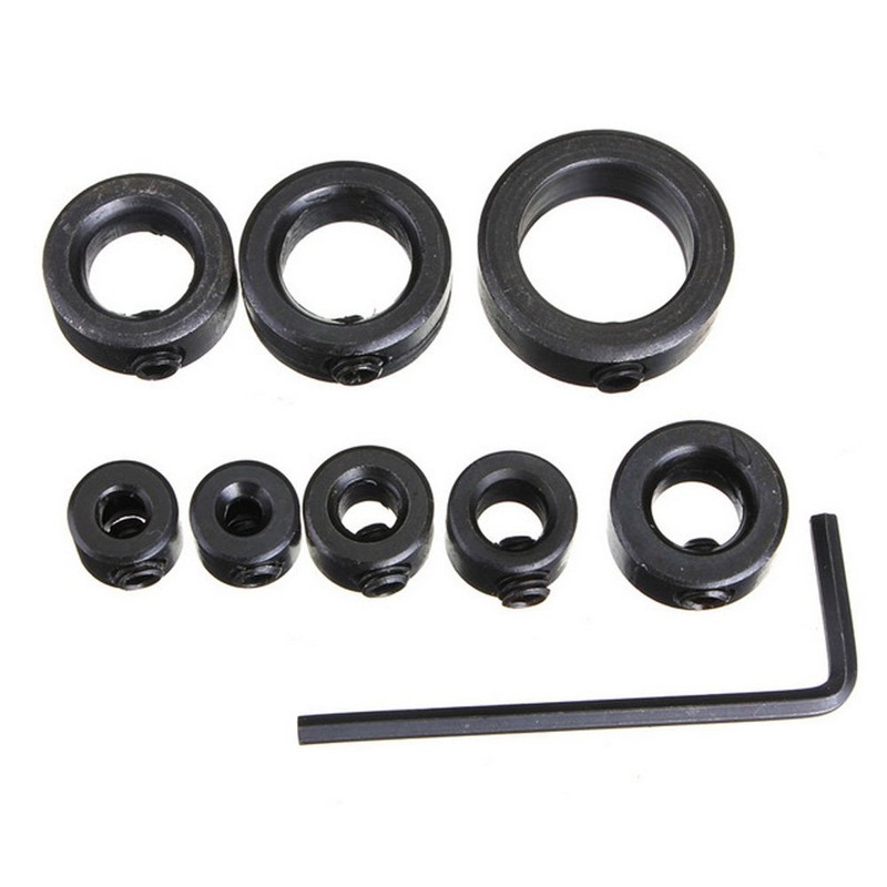 zmart Adjustable Depth Drill Stop Collar Set of 8 Counter