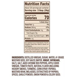 Cattlemen's 2 pack Cattlemen's Carolina Tangy Gold Barbecue Sauce, 1 gal. (2 gal. total)