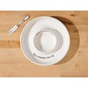 Mud Pie Circa Cheese Ball Dish Set,White, dish 1 1/2"