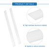 sourcing map 6 Pcs Square Aluminum Flat Bar, 1/16" (1.5mm)