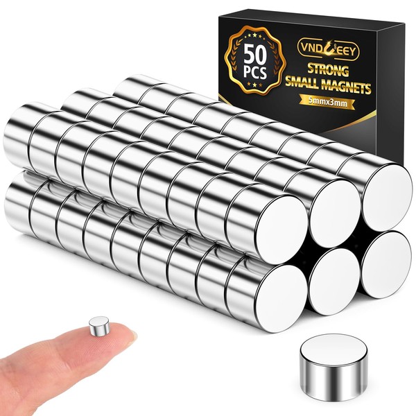 VNDUEEY Pack of 50 Magnets Strong, 5 x 3 mm