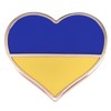 Ukrainian Flag Enamel Pin Blue Yellow Heart-shaped Ukraine Badge Brooch
