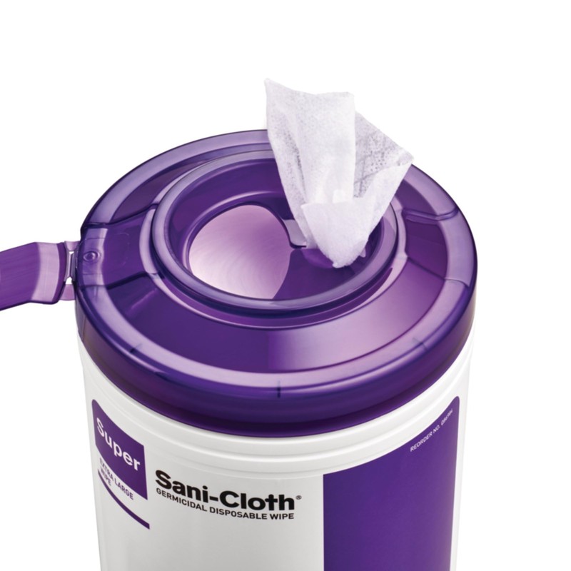 Super Sani-Cloth Surface Disinfectant Cleaner Wipe Canister Alcohol Scent 450