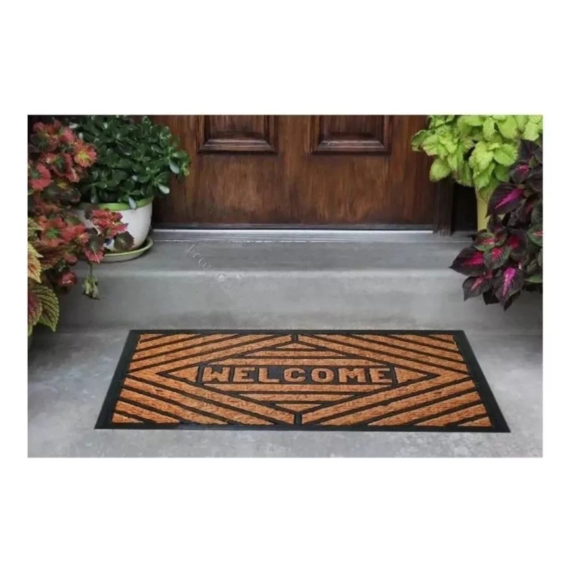 H.U.T Home Styles Tapete De Entrada Welcome Fibra De Coco