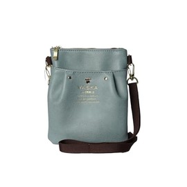 Mozu VS-0324 VS-0324 VS-0324 Smartphone Wallet Pochette Pouch Faux Leather Shoulder Bag Crossbody Lightweight Vertical Elk Scandinavian VS-0324 VASKA by Roxy, blue