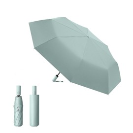 Insvog Folding Umbrella, Parasol, One-Touch Automatic Opening/Closing, Folding Umbrella, Ultra Lightweight, Strong Wind Resistant Design, 8 Ribs, Strong Fiberglass Ribs, 100% Light Blocking, Heat