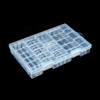 YXQ 47 Batteries Organizer Storage Case Box Holder Clear Plastic