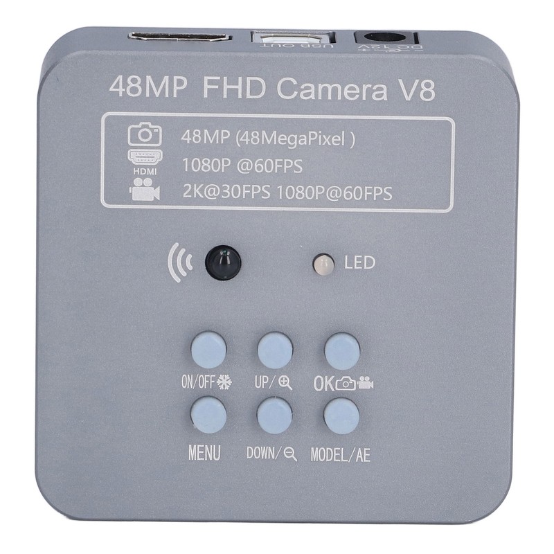 Microscope Camera 48MP 2K 1080P 60FPS HD Industrial Video Camera